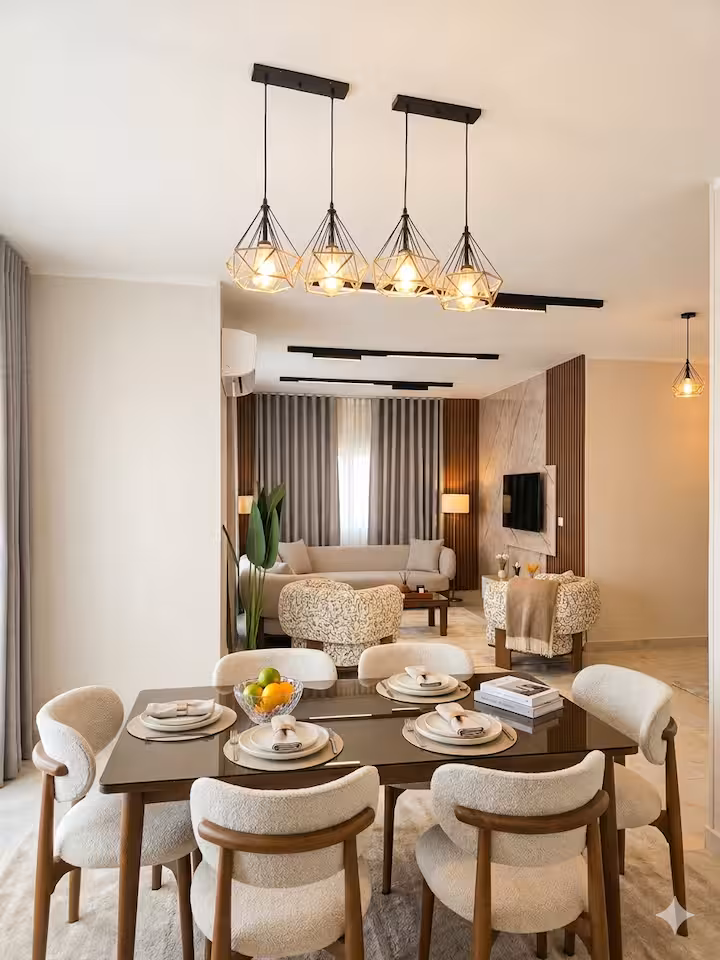 Living room at Hotel-Style Apartment | Near AUC | Self Check-in