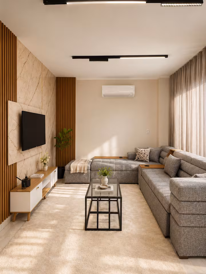 Living room at Family 3BR | New Cairo | Self Check-In